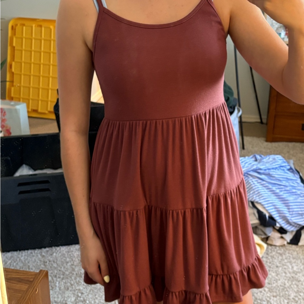 Wild Fable Burgundy Sleeveless Dress